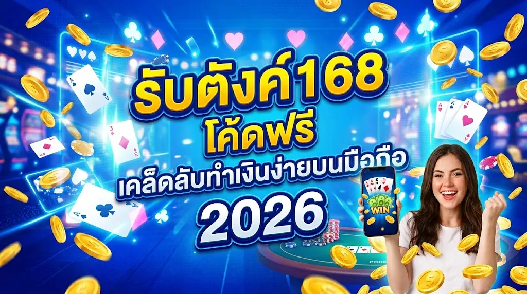 รับตังค์168 โค้ดฟรี: เคล็ดลับทำเงินง่ายบนมือถือ 2026